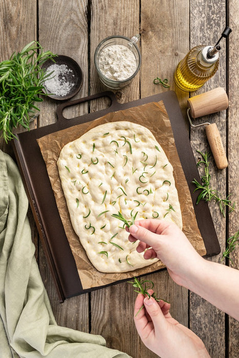 Kockums Bak/Pizzastål med uppvik 37x32