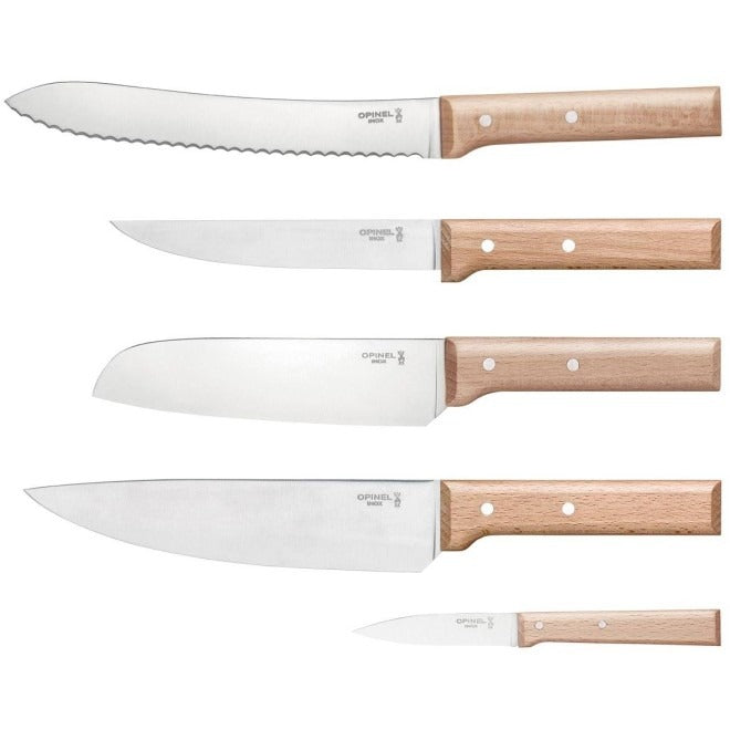 Opinel Parallele Block 5 Bread Knives