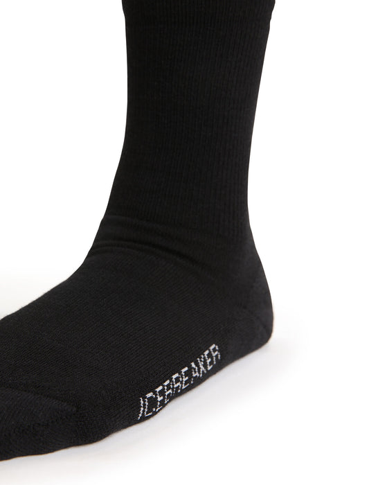 Icebreaker Merino Lifestyle Light Crew Socks  Black Dam - Strumpor Dam