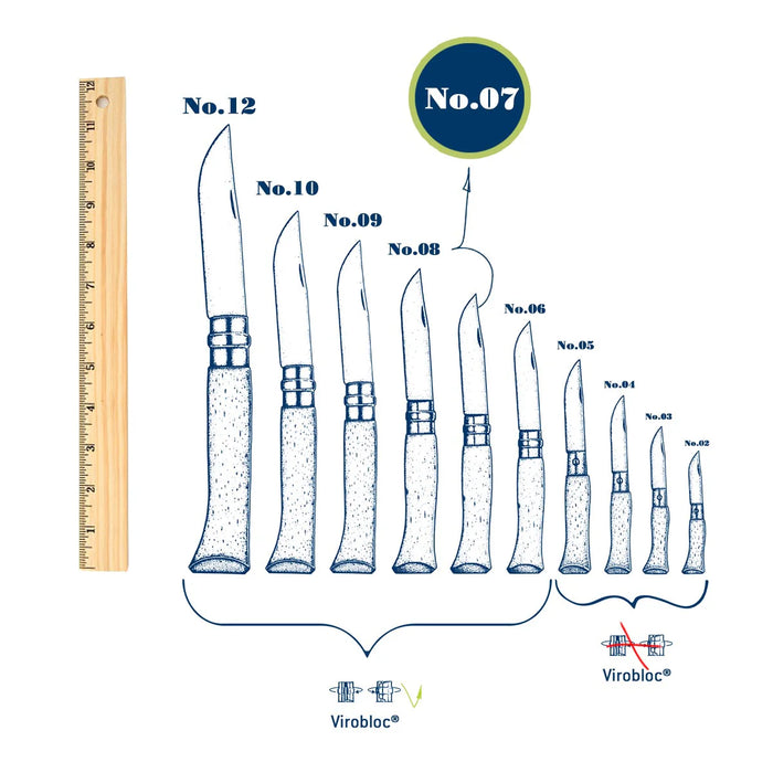 Opinel N07 Beech Stainless Steel