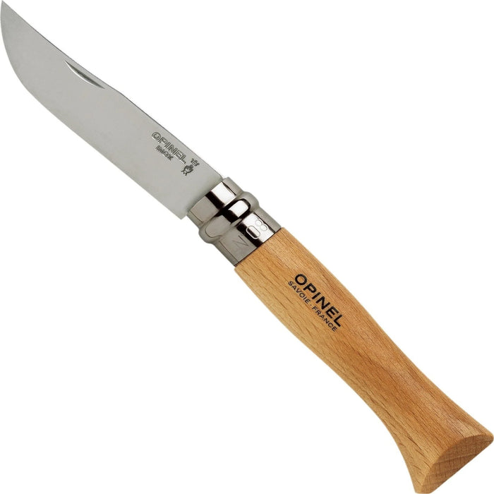 Opinel N08 Beech Stainless Steel