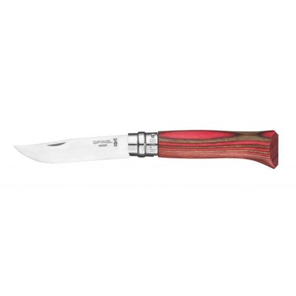 Opinel N08 Laminated Birch Red /4