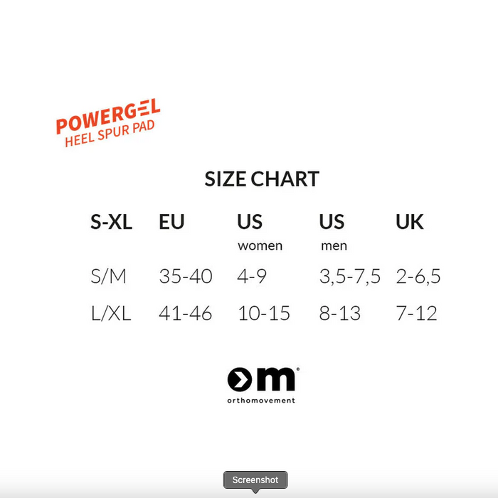 Ortho Movement Powergel Heel Spur Pad