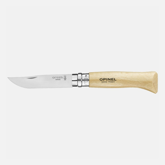 Opinel N08 Beech Stainless Steel +sheath