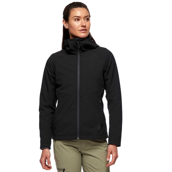 Black Diamond W Element Hoody Black Dam - Huvtröja