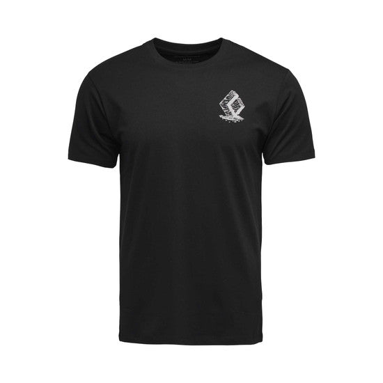 Black Diamond M Boulder Ss Tee Black Herr - T-Shirt