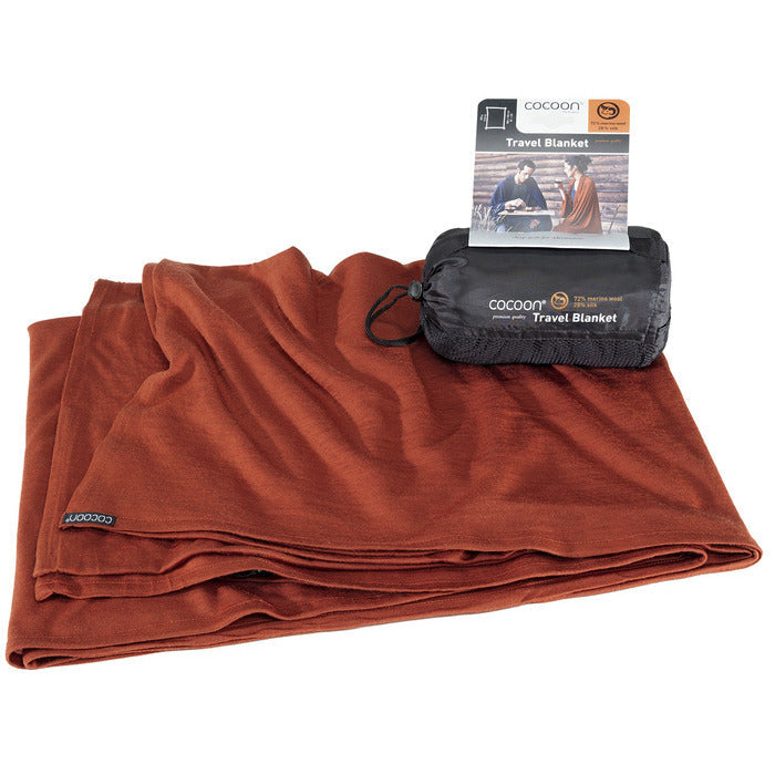 Cocoon Blanket Merino/Silk Dark Terracotta - Sovlakan