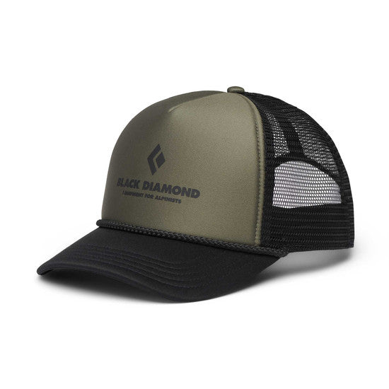 Black Diamond Flat Bill Trucker Hat Tundra-Black Eqpmnt for Alpnst  - Keps