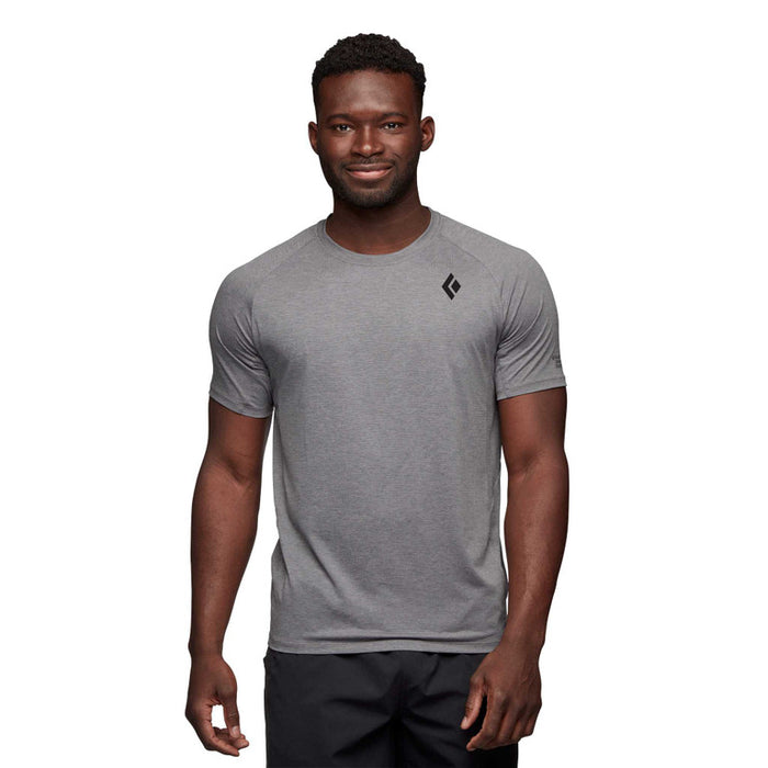 Black Diamond M Lightwire Ss Tech Tee Steel Grey Herr - T-Shirt