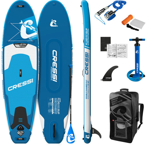 Cressi Fluid All Round Dc Isup Set 10'2'' Blue Onesize