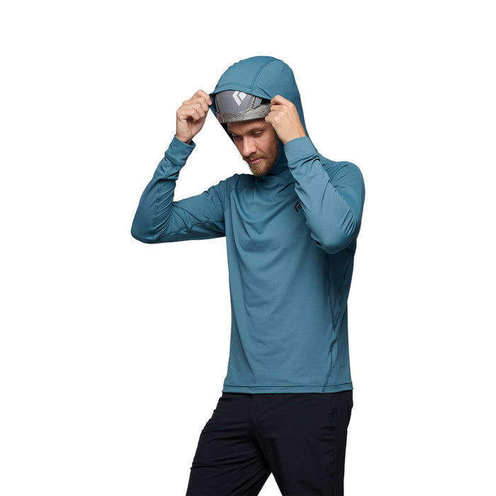 Black Diamond M Alpenglow Hoody Creek Blue Herr - Huvtröja