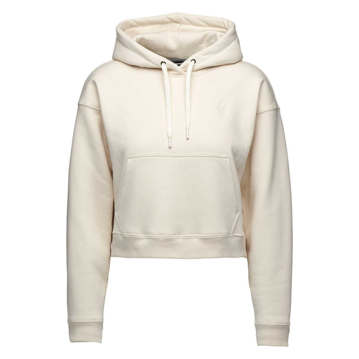 Black Diamond W Crop Po Hoody Off White Dam - Luvtröja