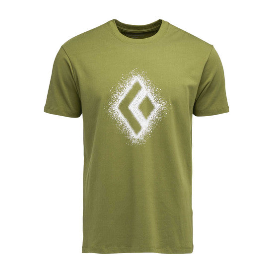 Black Diamond M Chalked Up 2.0 Ss Tee Camp Green Herr - T-Shirt