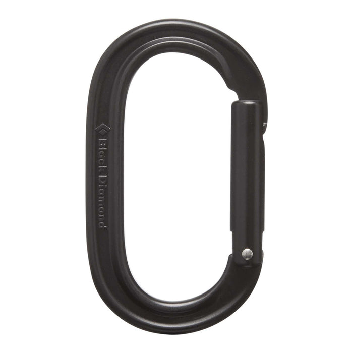 Black Diamond Oval Keylock Carabiner Black  - Kabin