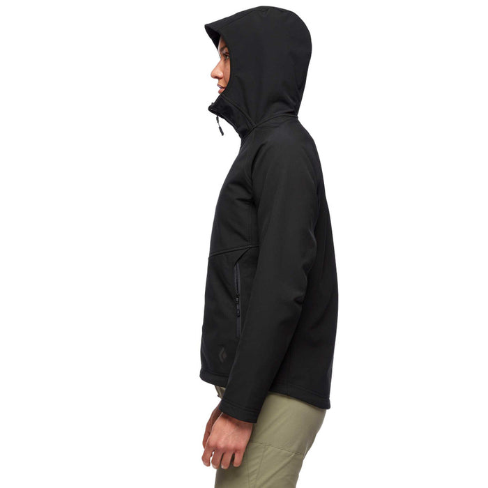 Black Diamond W Element Hoody Black Dam - Huvtröja