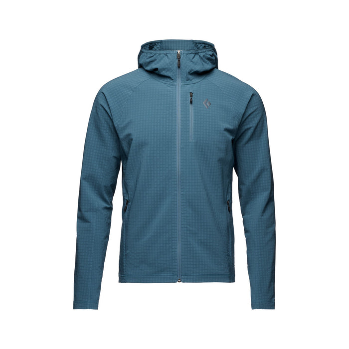 Black Diamond M Coefficient Storm Fz Hoody Creek Blue Herr - Huvtröjor