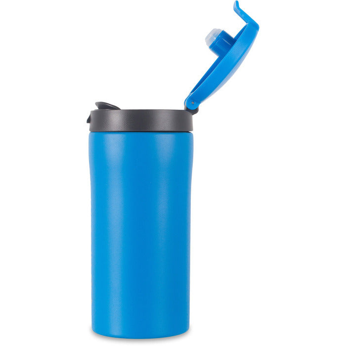 Lifeventure Flip-Top Thermal Mug Matt Blue 300 Ml