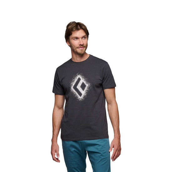 Black Diamond M Chalked Up 2.0 Ss Tee Charcoal Herr - T-Shirt