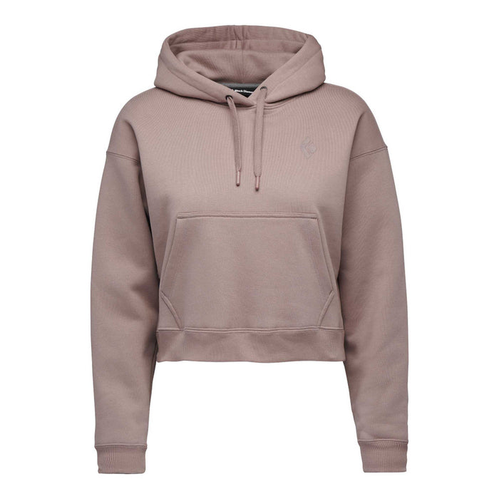 Black Diamond W Crop Po Hoody Pale Mauve Dam - Luvtröja