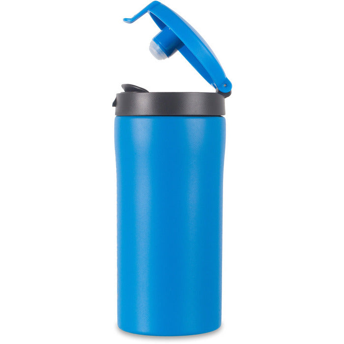 Lifeventure Flip-Top Thermal Mug Matt Blue 300 Ml