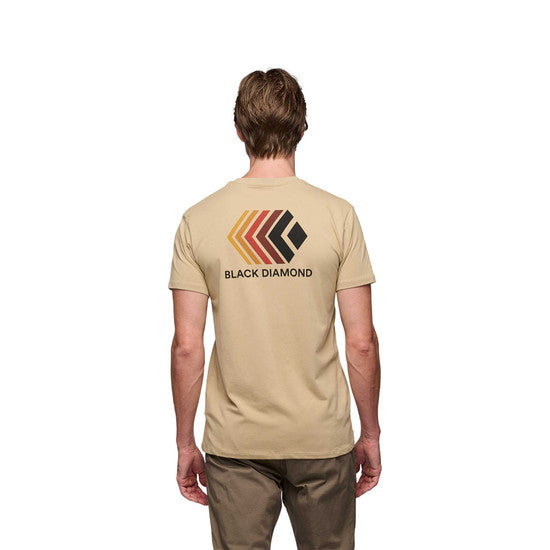 Black Diamond M Faded Ss Tee Khaki Herr - T-Shirt