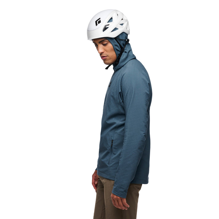 Black Diamond M Coefficient Storm Fz Hoody Creek Blue Herr - Huvtröjor