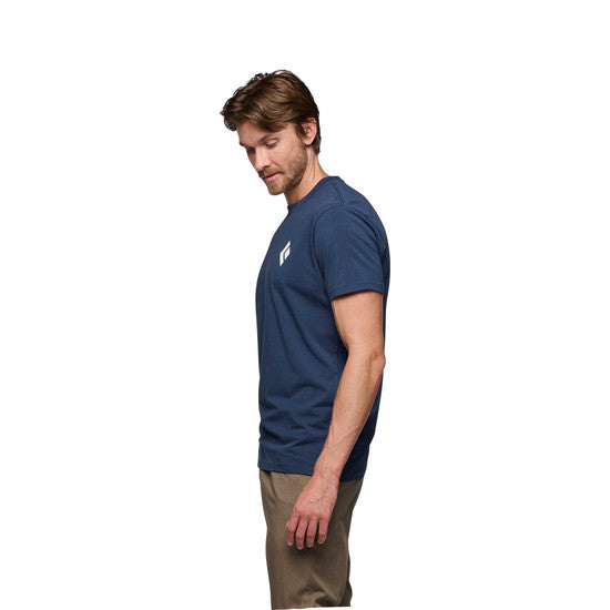 Black Diamond M Equipmnt For Alpinist Ss Tee Indigo Herr - T-Shirt