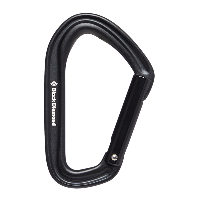 Black Diamond HotForge Straight Gate Carabiner Black  - Kabin