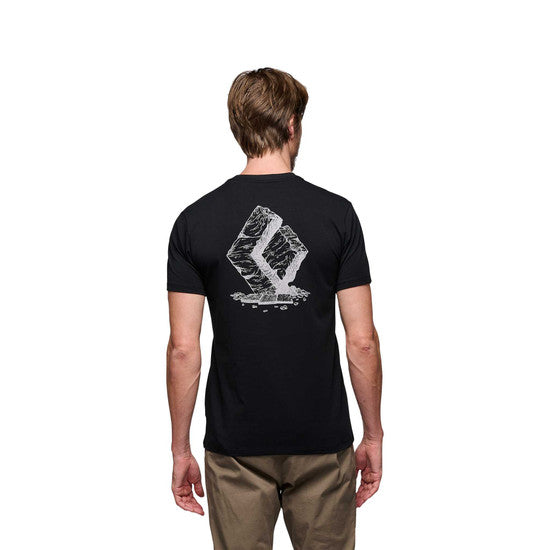 Black Diamond M Boulder Ss Tee Black Herr - T-Shirt