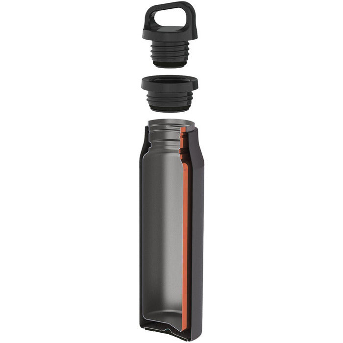 Lifeventure Hot & Cold Vacuum Flask Matt Black 500 Ml