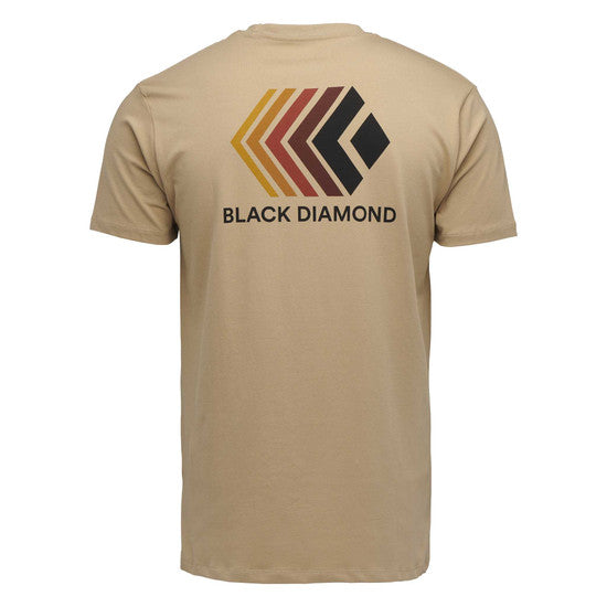 Black Diamond M Faded Ss Tee Khaki Herr - T-Shirt