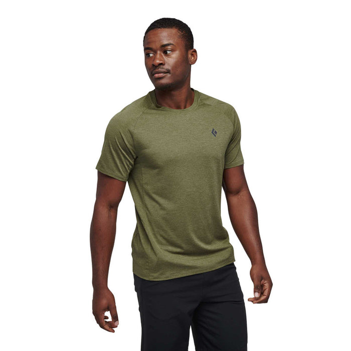 Black Diamond M Lightwire Ss Tech Tee Crag Green Herr - T-Shirt