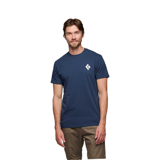 Black Diamond M Equipmnt For Alpinist Ss Tee Indigo Herr - T-Shirt