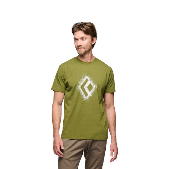 Black Diamond M Chalked Up 2.0 Ss Tee Camp Green Herr - T-Shirt