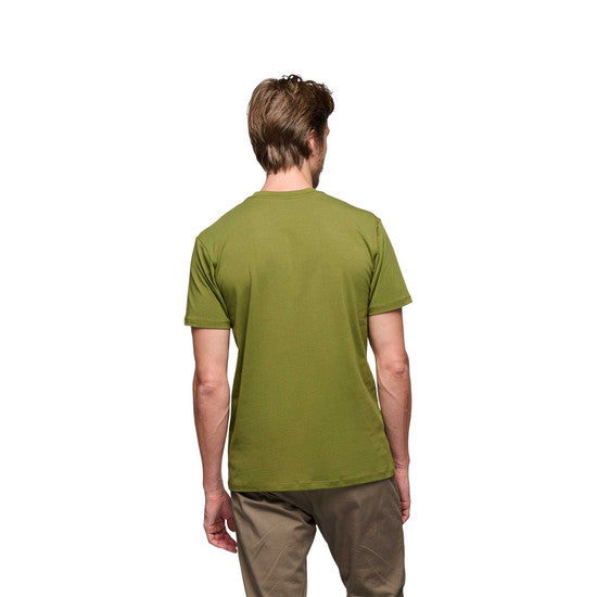 Black Diamond M Chalked Up 2.0 Ss Tee Camp Green Herr - T-Shirt