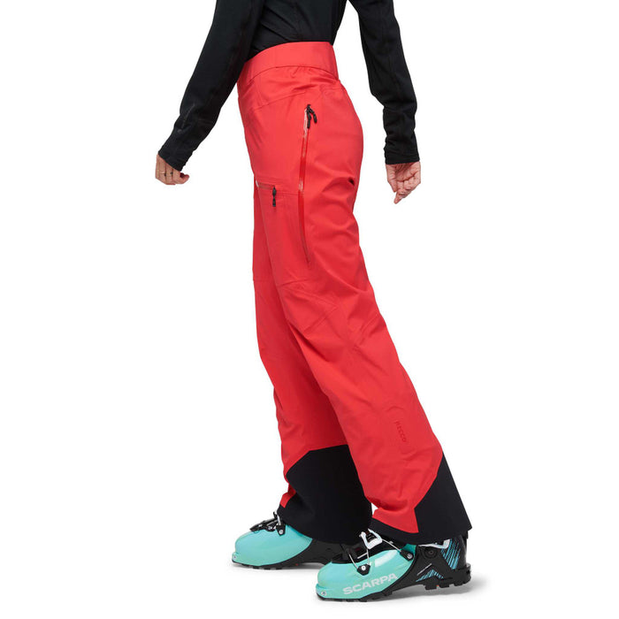 Black Diamond W Recon Lt Stretch Pants Coral Red Dam - Skidbyxor