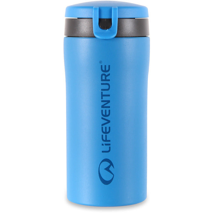 Lifeventure Flip-Top Thermal Mug Matt Blue 300 Ml