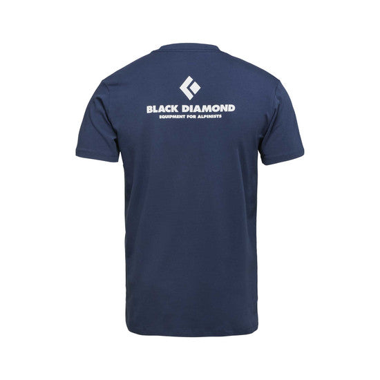 Black Diamond M Equipmnt For Alpinist Ss Tee Indigo Herr - T-Shirt