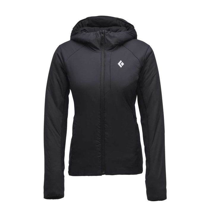 Black Diamond W First Light Hybrid Hoody Black Dam - Huvtröja