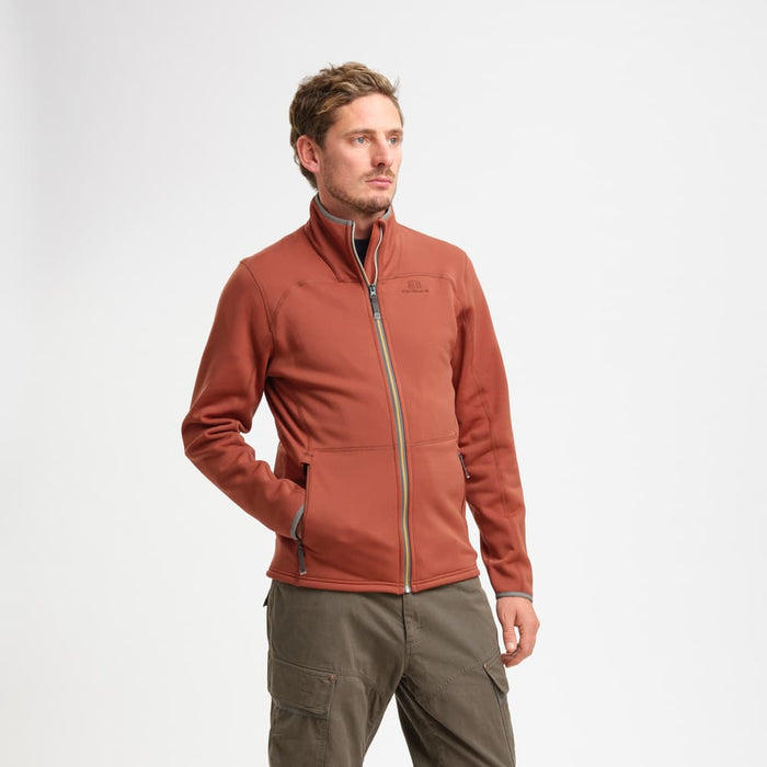 Elevenate M Skiers Fleece Zip - Copper