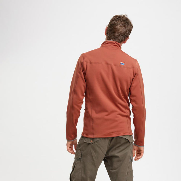 Elevenate M Skiers Fleece Zip - Copper