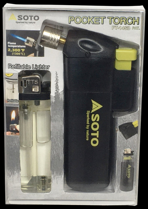 Soto Pocket Torch w/ Refillable Lighter - Tändare