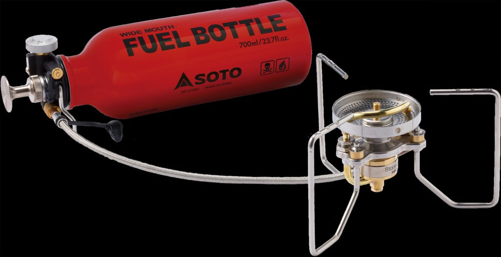 Soto Multifuel Brännare Stormbreaker Combo Röd Flaska