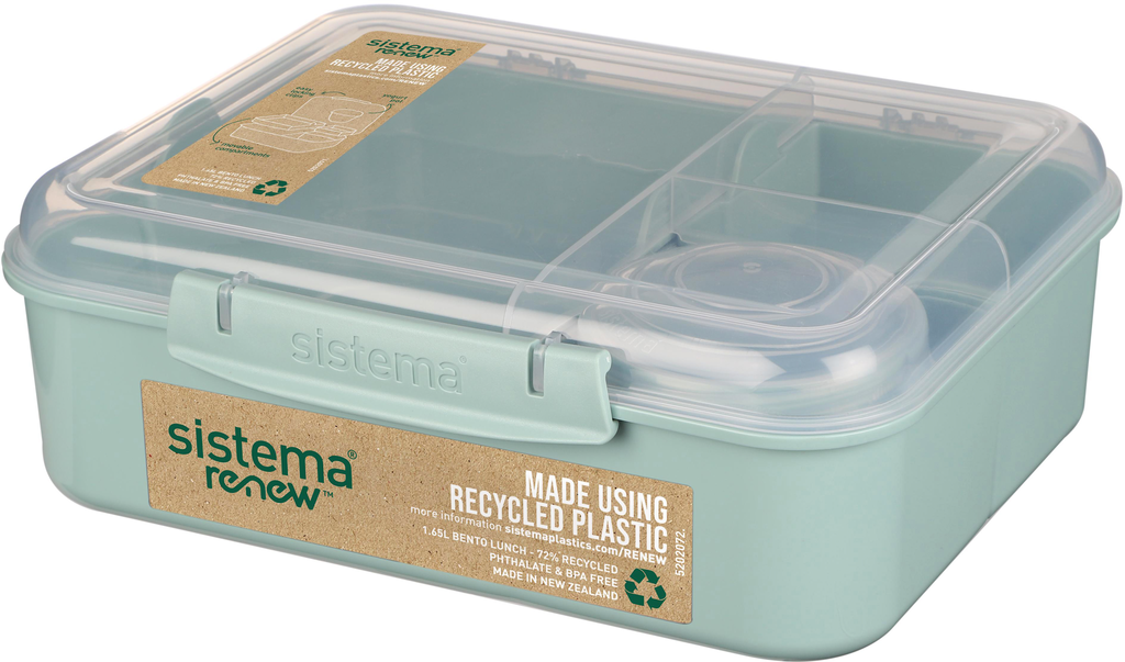 Sistema Renew Bento Lunch Green/Blue 1,65 L