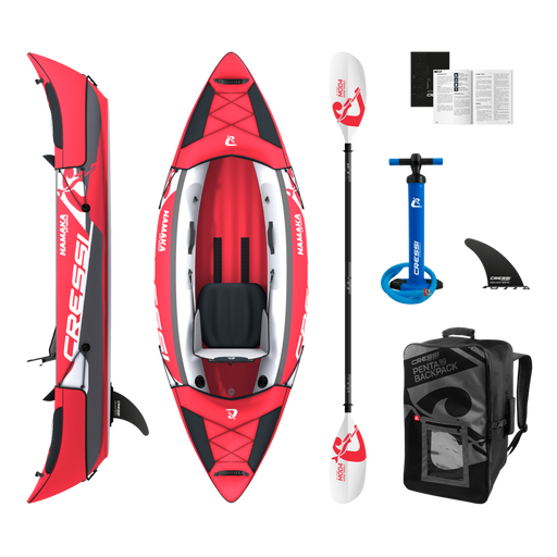 Cressi Namaka Single Seat Ikayak Set 8'2'' Red Onesize