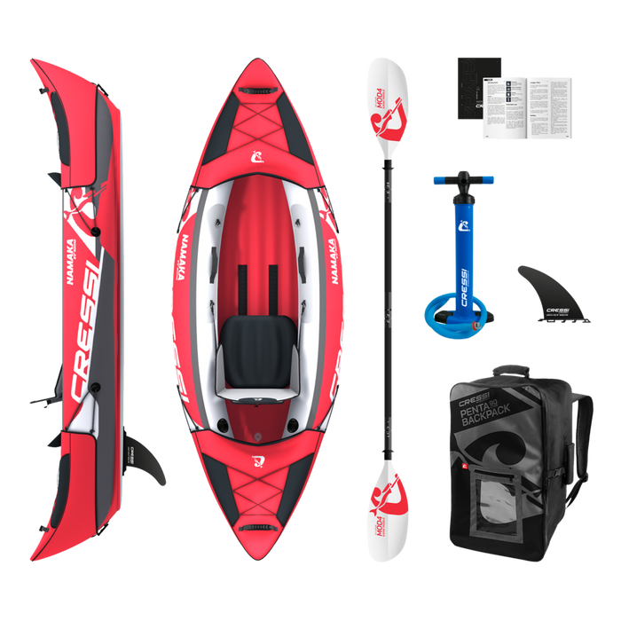 Cressi Namaka Single Seat Ikayak Set 8'2'' Red Onesize