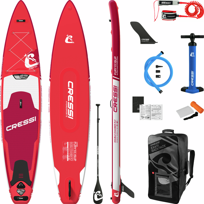 Cressi Fury Touring Dc Isup Set 12'2'' Red Onesize