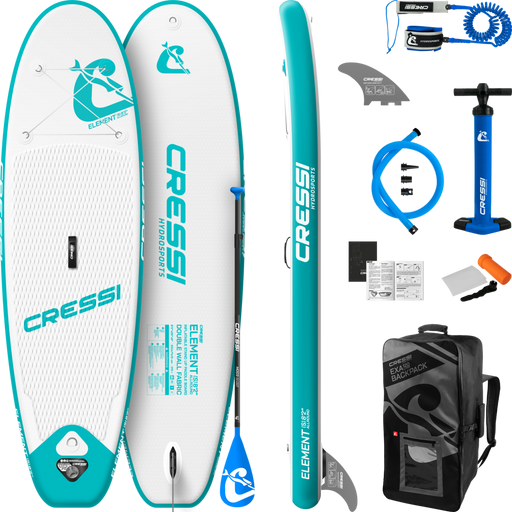 Cressi Element All Round Isup Set 8'2'' White/Aquamarine Onesize