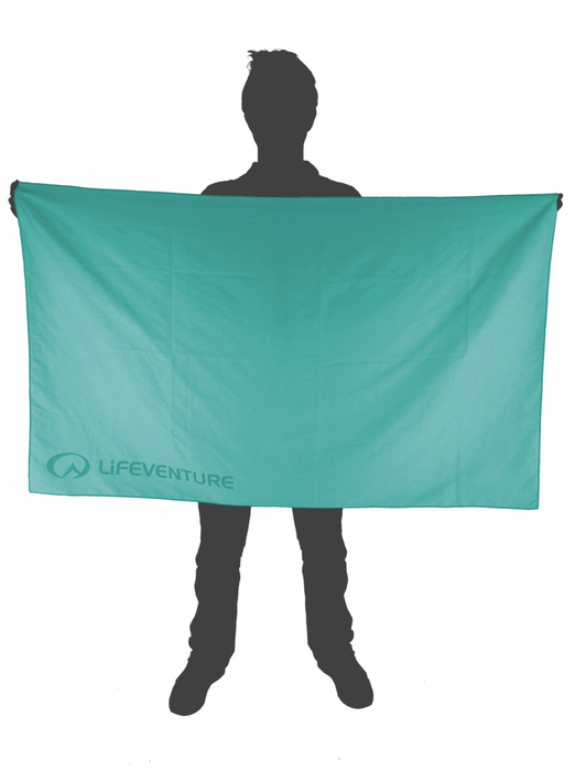 Lifeventure Recycled Softfibre Trek Towel Giant Teal 150 X 90 Cm