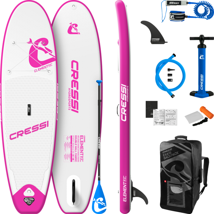 Cressi Element All Round Isup Set 9'2'' White/Pink Onesize